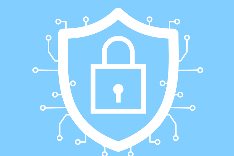 Free cybersecurity lock encryption vector
